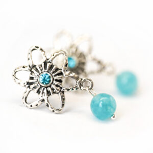 Akvamariiniga kõrvarõngad